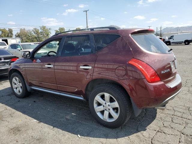 JN8AZ08T46W421769 - 2006 NISSAN MURANO SL BURGUNDY photo 2