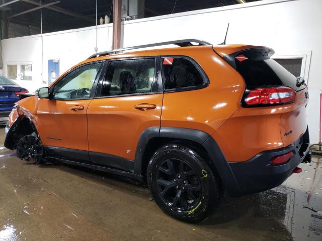 1C4PJMBS3GW154730 - 2016 JEEP CHEROKEE TRAILHAWK ORANGE photo 2