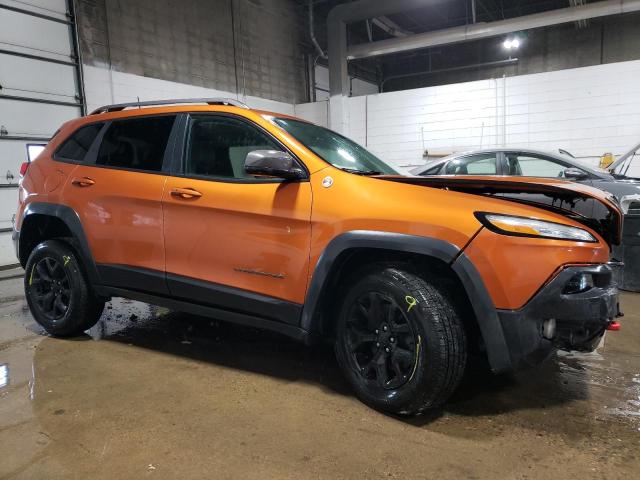 1C4PJMBS3GW154730 - 2016 JEEP CHEROKEE TRAILHAWK ORANGE photo 4