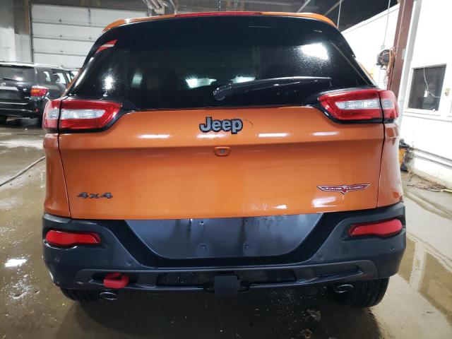 1C4PJMBS3GW154730 - 2016 JEEP CHEROKEE TRAILHAWK ORANGE photo 6