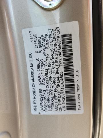 1HGCV1F41JA045525 - 2018 HONDA ACCORD EX TAN photo 13