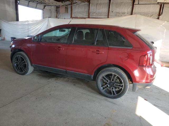 2FMDK3JC0DBB13811 - 2013 FORD EDGE SEL RED photo 2