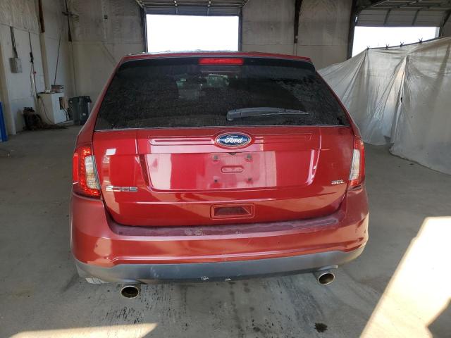 2FMDK3JC0DBB13811 - 2013 FORD EDGE SEL RED photo 6
