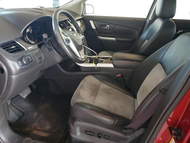 2FMDK3JC0DBB13811 - 2013 FORD EDGE SEL RED photo 7