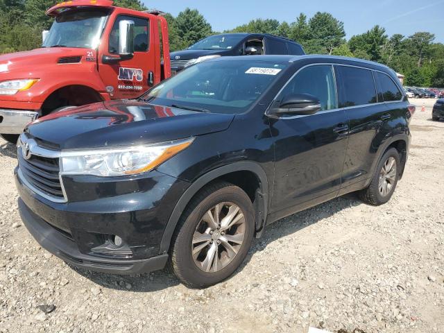 5TDJKRFH5FS158338 - 2015 TOYOTA HIGHLANDER XLE BLACK photo 1
