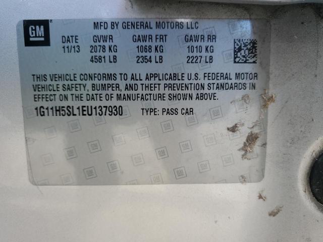 1G11H5SL1EU137930 - 2014 CHEVROLET MALIBU LTZ SILVER photo 13