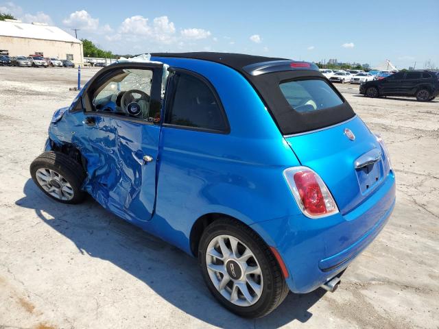 3C3CFFLR5HT697855 - 2017 FIAT 500 POP BLUE photo 2