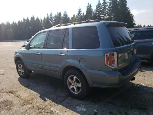 5FNYF18717B020455 - 2007 HONDA PILOT EXL TEAL photo 2