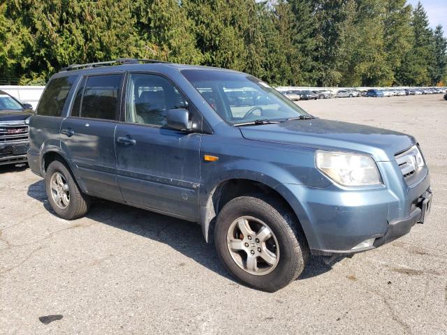 5FNYF18717B020455 - 2007 HONDA PILOT EXL TEAL photo 4