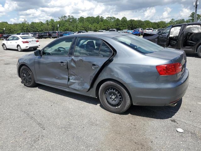 3VW2K7AJ3EM254693 - 2014 VOLKSWAGEN JETTA BASE GRAY photo 2