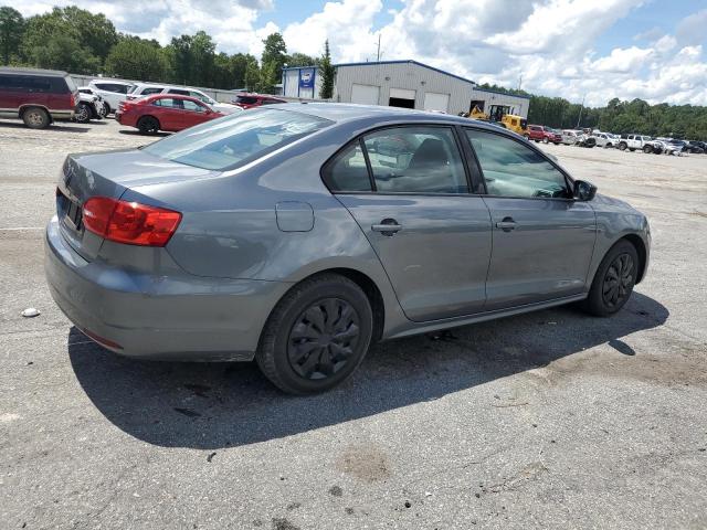 3VW2K7AJ3EM254693 - 2014 VOLKSWAGEN JETTA BASE GRAY photo 3