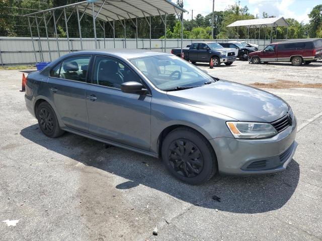 3VW2K7AJ3EM254693 - 2014 VOLKSWAGEN JETTA BASE GRAY photo 4