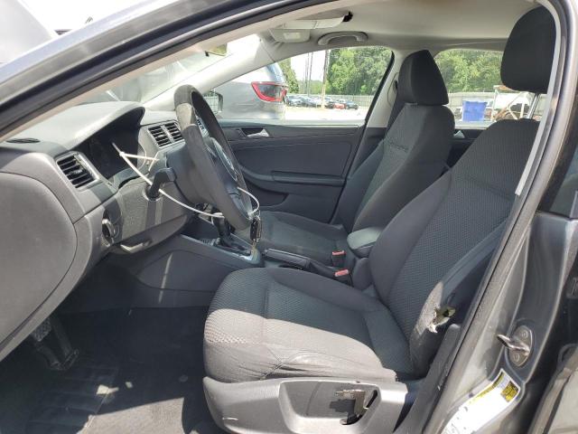 3VW2K7AJ3EM254693 - 2014 VOLKSWAGEN JETTA BASE GRAY photo 7