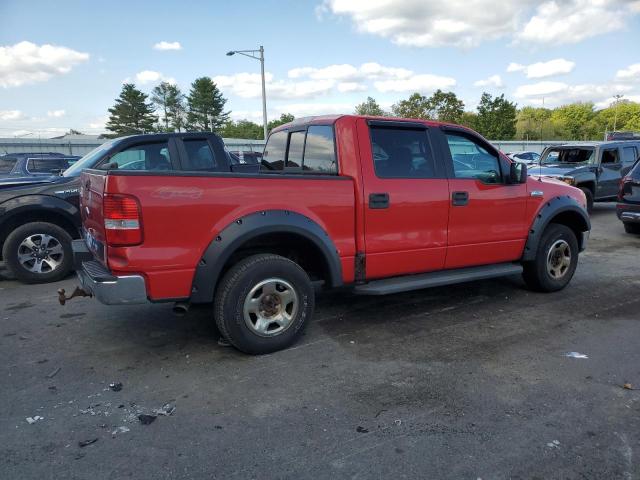 1FTPW14535FA77135 - 2005 FORD F-150 SUPERCREW RED photo 3