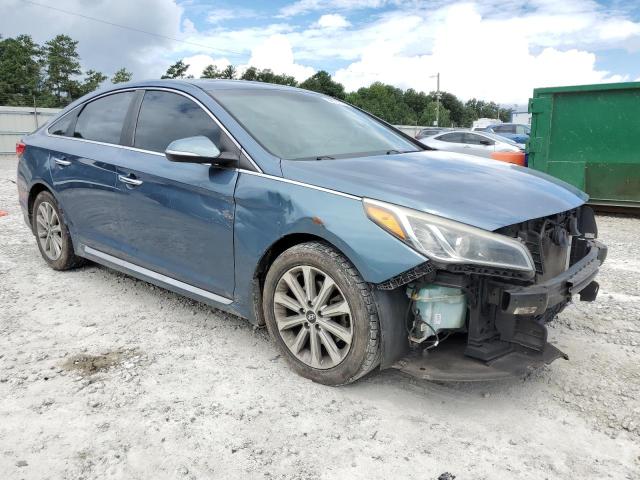 5NPE34AF0GH309956 - 2016 HYUNDAI SONATA SPORT BLUE photo 4