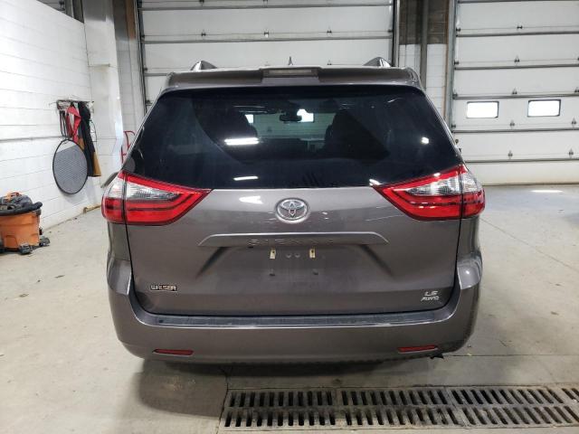 5TDJZ3DC8LS243072 - 2020 TOYOTA SIENNA LE ნაცრისფერი ფოტო 6