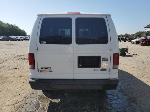 1FMNE1BW0DDA14621 - 2013 FORD ECONOLINE E150 WAGON WHITE photo 6