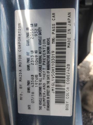 JM1GL1V50H1103019 - 2017 MAZDA 6 TOURING 蓝色 照片 12