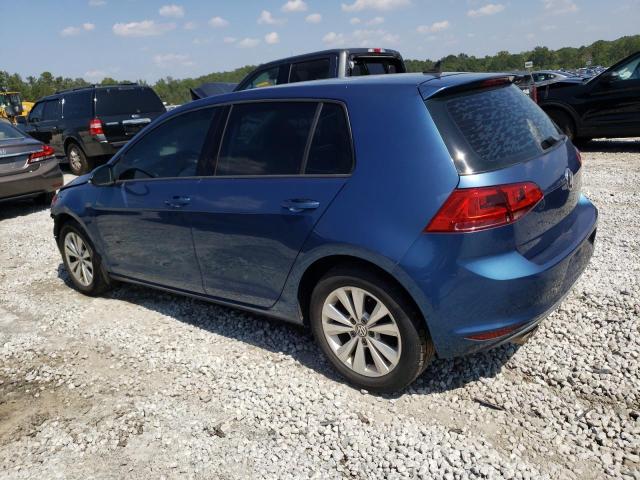 3VWRA7AU2FM012989 - 2015 VOLKSWAGEN GOLF TDI BLUE photo 2