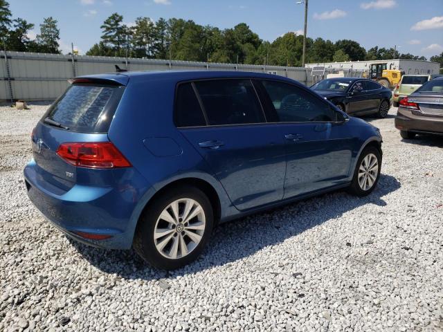 3VWRA7AU2FM012989 - 2015 VOLKSWAGEN GOLF TDI BLUE photo 3