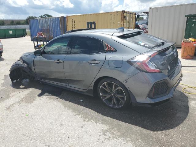 SHHFK7H92KU222171 - 2019 HONDA CIVIC SPORT TOURING GRAY photo 2