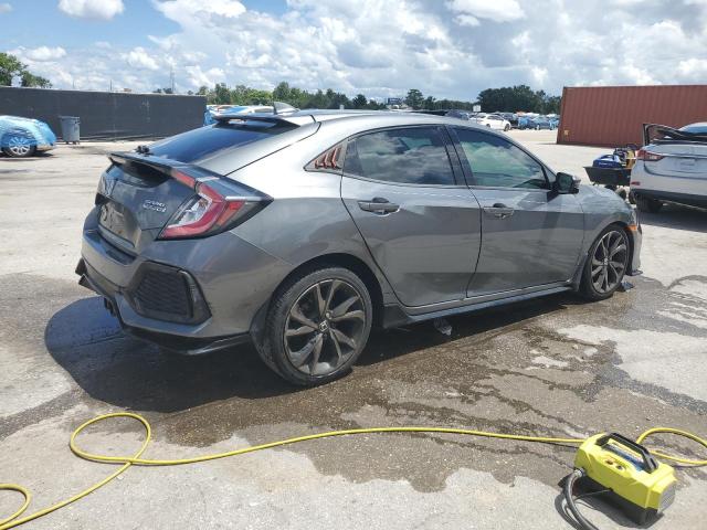 SHHFK7H92KU222171 - 2019 HONDA CIVIC SPORT TOURING GRAY photo 3