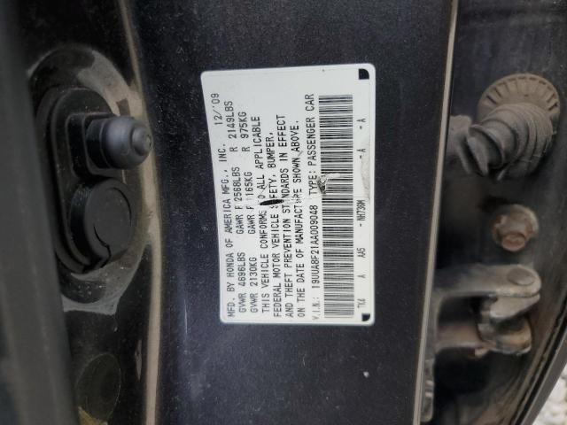 19UUA8F21AA009048 - 2010 ACURA TL CHARCOAL photo 12