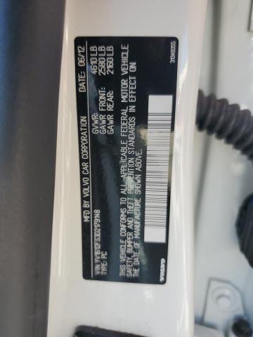 YV1612FS3D2179148 - 2013 VOLVO S60 T5 თეთრი ფოტო 12