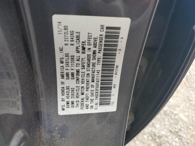 1HGCR3F85FA011145 - 2015 HONDA ACCORD EXL 灰色 照片 12