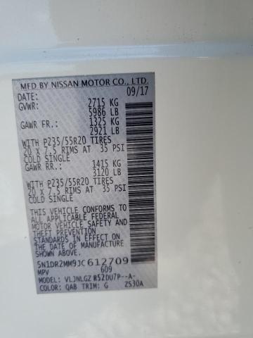 5N1DR2MM9JC612709 - 2018 NISSAN PATHFINDER S Weiß Foto 13