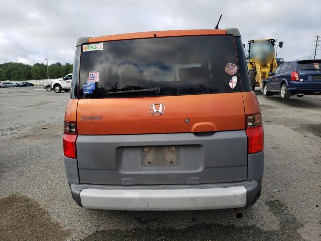 5J6YH18533L014831 - 2003 HONDA ELEMENT EX ORANGE photo 6