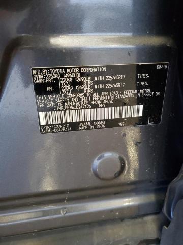 JTMRJREV6JD247126 - 2018 TOYOTA RAV4 HV LE GRAY photo 13