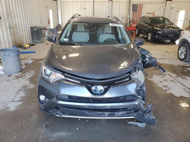 JTMRJREV6JD247126 - 2018 TOYOTA RAV4 HV LE GRAY photo 5