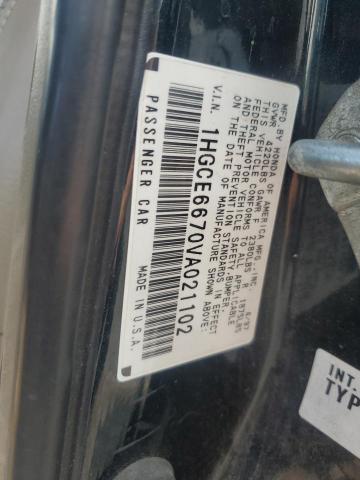 1HGCE6670VA021102 - 1997 HONDA ACCORD EX BLACK photo 12