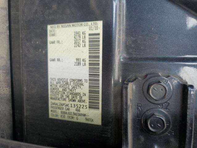 1N4AL2AP5AC135225 - 2010 NISSAN ALTIMA BASE BLACK photo 13