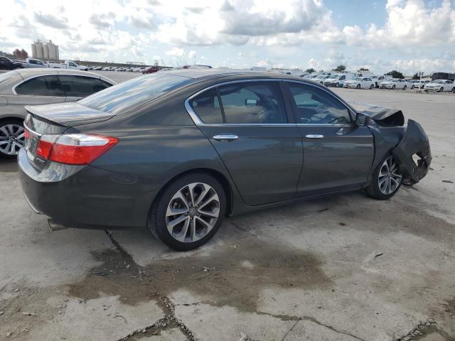 1HGCR2F51FA012843 - 2015 HONDA ACCORD SPORT GRAY photo 3