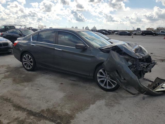 1HGCR2F51FA012843 - 2015 HONDA ACCORD SPORT GRAY photo 4