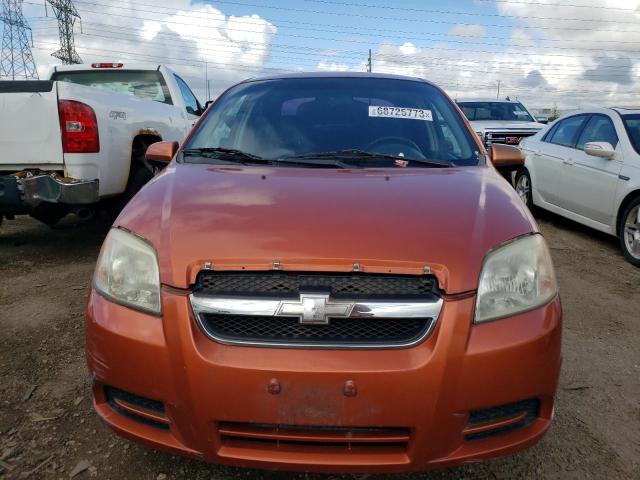 KL1TD56687B169960 - 2007 CHEVROLET AVEO BASE ORANGE photo 5