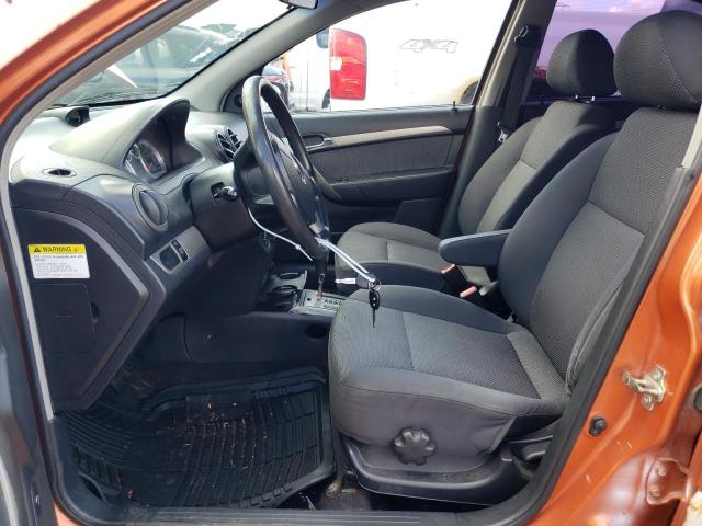 KL1TD56687B169960 - 2007 CHEVROLET AVEO BASE ORANGE photo 7