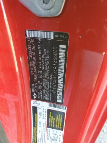 WMWMF3C55ATZ66060 - 2010 MINI COOPER წითელი ფოტო 12