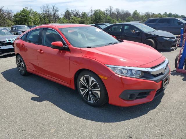 2HGFC1F33HH656890 - 2017 HONDA CIVIC EX წითელი ფოტო 4