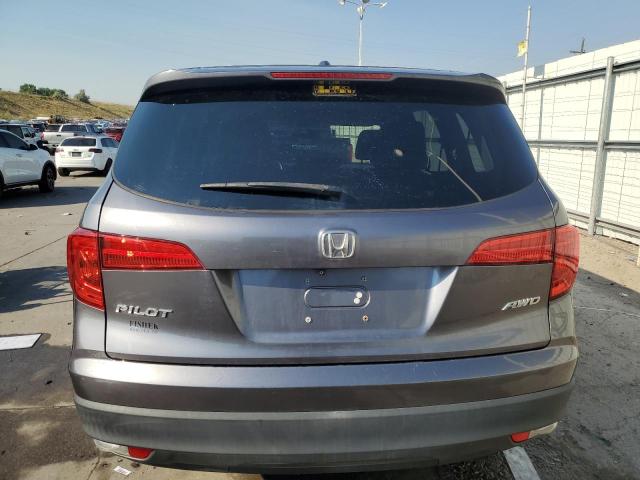 5FNYF6H53HB017893 - 2017 HONDA PILOT EXL GRAY photo 6
