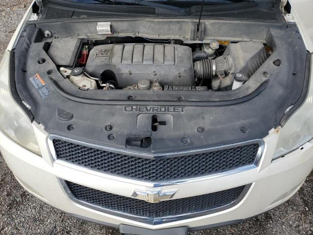 1GNKRGED4BJ262885 - 2011 CHEVROLET TRAVERSE LT WHITE photo 12