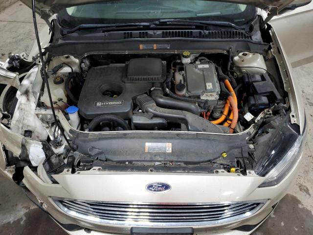 3FA6P0LU4KR255036 - 2019 FORD FUSION SE TAN photo 11