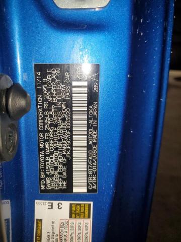 JTKJF5C70FJ003520 - 2015 TOYOTA SCION TC BLUE photo 12