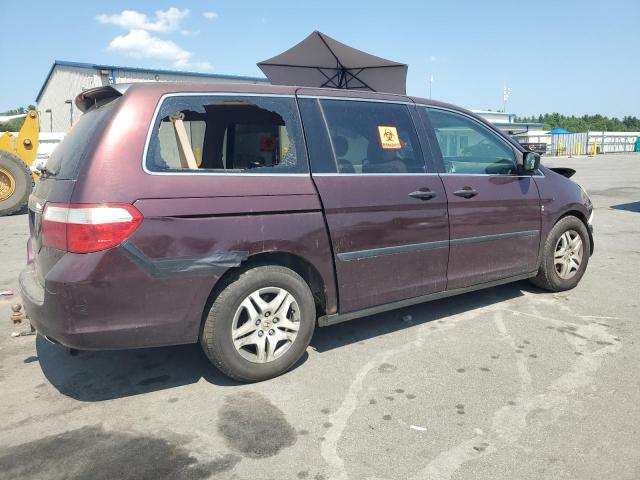 5FNRL38267B107314 - 2007 HONDA ODYSSEY LX MAROON photo 3