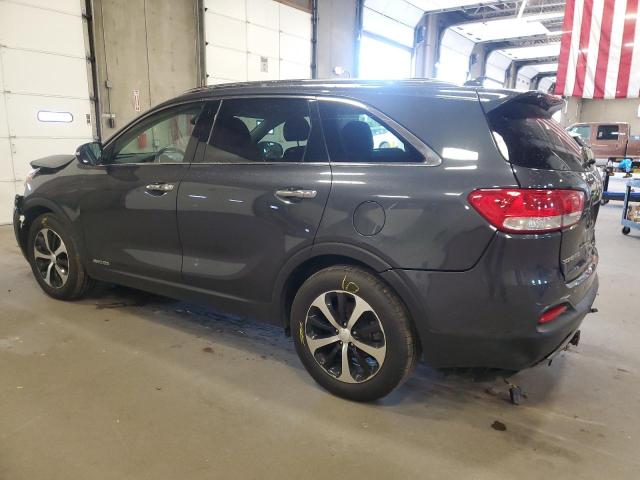 5XYPHDA53JG355510 - 2018 KIA SORENTO EX GRAY photo 2