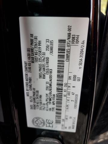 1FMCU9J93MUA55183 - 2021 FORD ESCAPE TITANIUM 黑色 照片 14