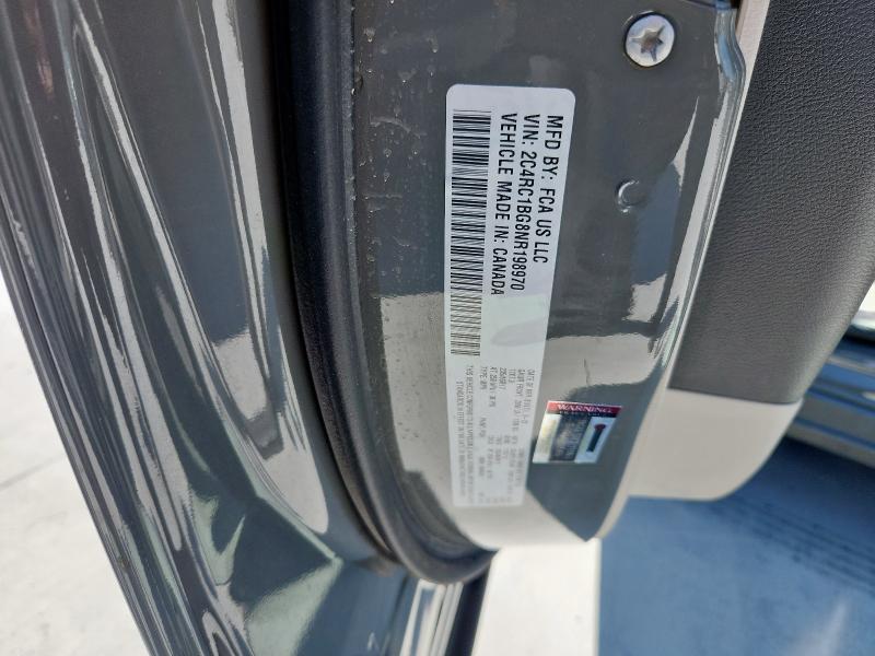 2C4RC1BG8NR198970 - 2022 CHRYSLER PACIFICA TOURING L 灰色 照片 14