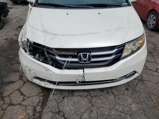 5FNRL5H95EB090768 - 2014 HONDA ODYSSEY TOURING WHITE photo 12